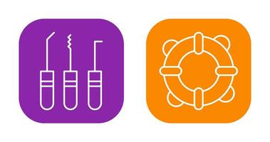 arrombamento e vida guardas ícone vetor