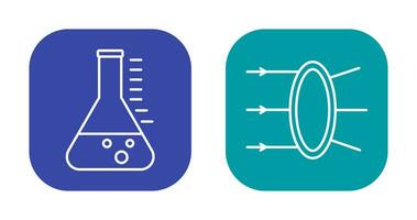 refração e taça ícone vetor