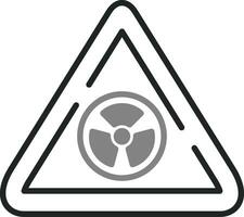 radioativo placa vetor ícone
