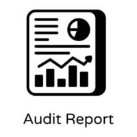 relatório de auditoria e estatísticas vetor