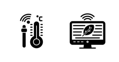 hidropônico e tecnologia ícone vetor