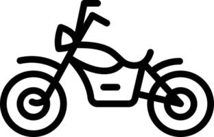 ícone de linha para motocicleta vetor