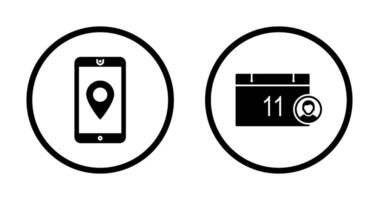 GPS serviço e evento gestão ícone vetor
