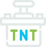 design de ícone criativo tnt vetor