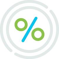 percentagem criativo ícone Projeto vetor