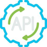 api criativo ícone Projeto vetor