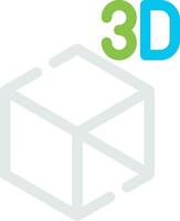 3d objeto criativo ícone Projeto vetor