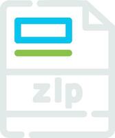 design de ícone criativo zip vetor