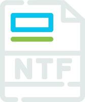 NTF criativo ícone Projeto vetor