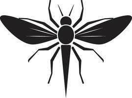 mosquito minimalista ícone elegante mosquito vetor logotipo