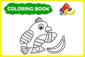 coloração livro para crianças. vetor ilustração do africano animal