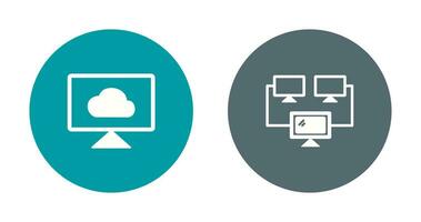 nuvem sistemas e conectado ícone vetor
