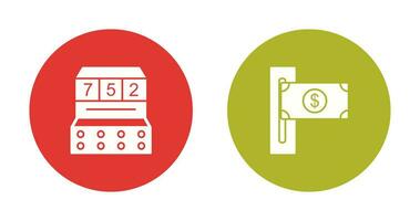 ranhura máquina e ranhura do contas ícone vetor