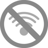 nenhum ícone de vetor wi-fi