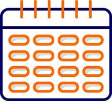 ícone de vetor de calendário
