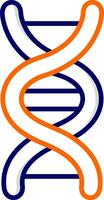 ícone de vetor de fita de DNA