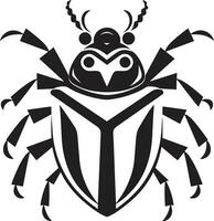 nobre besouro ícone besouro régio emblema vetor