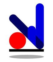 moderno logotipo, ícone, sinal, rótulo Projeto. simples e futurista. editável vetor
