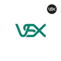 carta vsx monograma logotipo Projeto vetor