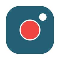 Instagram vetor glifo dois cor ícone para pessoal e comercial usar.