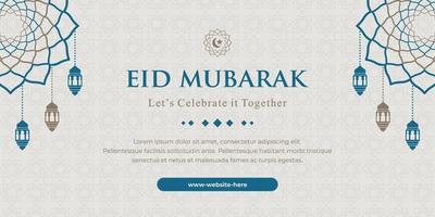 banner eid horizontal vetor