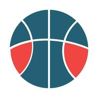 basquetebol vetor glifo dois cor ícone para pessoal e comercial usar.