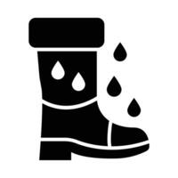 chuva chuteiras vetor glifo ícone para pessoal e comercial usar.