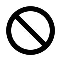 proibições vetor glifo ícone para pessoal e comercial usar.