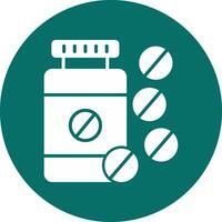 ícone de vetor de aspirina