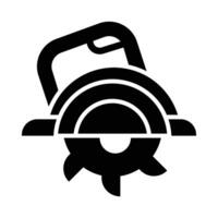circular Serra vetor glifo ícone para pessoal e comercial usar.