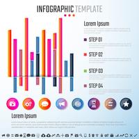 Modelo de design de infografia vetor