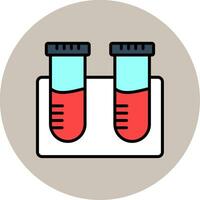 ícone de vetor de tubos de ensaio