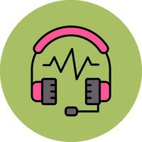 ícone de vetor de fone de ouvido