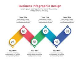 design de modelo de infográfico de negócios vetor