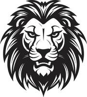 rugindo excelência a leão emblema logotipo indomado beleza uma Preto leão vetor Projeto