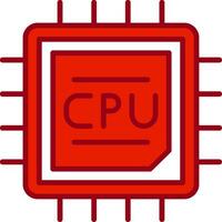 ícone de vetor de CPU