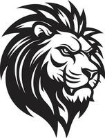 elegante soberano Preto leão logotipo a símbolo do supremo autoridade rugindo guardião Preto vetor leão ícone a protetor do força