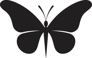 borboleta silhueta uma marca do elegância dentro Preto asas do simplicidade Preto vetor borboleta
