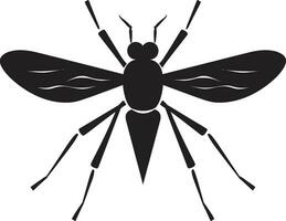 mosquito simbólico obra de arte futurista mosquito logotipo vetor