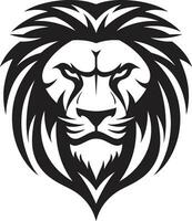 feroz domínio Preto vetor leão emblema a reinado do força elegância dentro açao Preto leão ícone excelência a gracioso poder