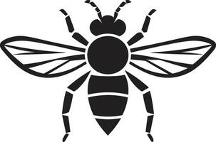 misterioso monocromático marca do a vespa vespa ferrões e asa emblema vetor