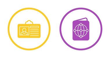 Criminoso cartão e Passaporte ícone vetor