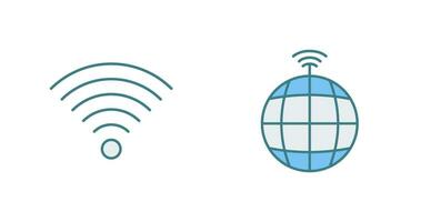 sinal em do utilizador e global sinais ícone vetor