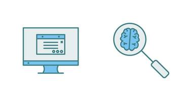 Internet Publicidades e inteligente procurar ícone vetor