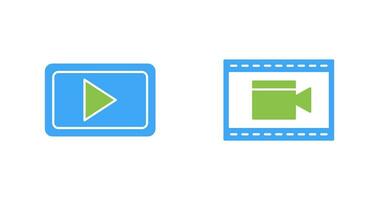 vídeo comunicação e vídeo e animação ícone vetor