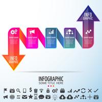 Modelo de design de infografia vetor