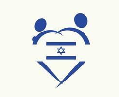 Israel bandeira emblema abstrato símbolo vetor ilustração Projeto