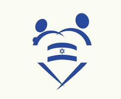 Israel emblema bandeira abstrato símbolo vetor ilustração Projeto