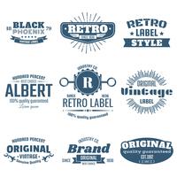 Vintage Retro Vector Logo para banner