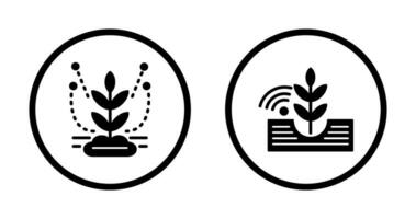 irrigação sistema e plantio ícone vetor